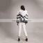 Myfur Short Style White and Black Fox Fur Coat For Girls and Women