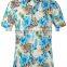 Men's Flower Casual Button Down Short Sleeve Shirt