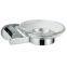 Bathroom fixtures high brass soap dish with glass