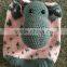 Handmade Crochet hippo backpack Cute and practical accessory for kids