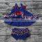 Royal Blue 4th Of July Clothes St Patricks Day Clothing Swing Top Set M7042006