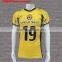 Yellow american school team football uniforms jersey