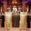 Luxury Style Sequin Wedding Gold Chair Covers