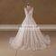 Luxury wedding gown sexy open back lace beaded wedding dress 2017