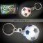 Keychain for Souvenir and Gift Flashing Football Round Shape Ball Light up Key Chain