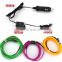 2016 Car EL WireSURVEN Lowest Price 20M Flexible EL Wire Soft Tube Wire Neon Glow Car Rope Strip Light Xmas Decor DC 12V 2.3mm D