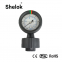 Double-sided oil filled manometer diaphragm seal pressure gauge