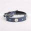 New snowflake leather pet collar leather large dog collar