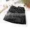 Girls irregular skirt half-length   skirt 2019 autumn new style Western style PU  Western style A-line skirt