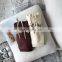 Baby Girls Casual  letter print  fleece hoodie sweatshirt sweater beige 2 colors 4 size
