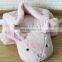 Soft fuzzy warm winter flannel fleece plush baby sleep bag,pink rabbit design sleeping bags for children