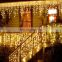 Christmas lights outdoor decoration 4meter droop 0.4-0.6m led curtain icicle string lights new year wedding party garland