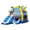 Coconut Tree Shark Bounce House Children Jumpy Castle Inflatable Houses With Slide