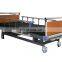 Three Function Height Adjustable Hospital Equipment Beds Manual Medical Patient Bed 3 Crank For Clinic