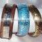 Two Tone Brass Color Bangle Set of 2 Pieces, Designer Metal Bangle 10276