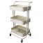 Stainless Steel Kitchen Cart With Drawers 3 Tier Stainless Steel Trolley Metal Kitchen Cart