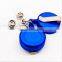 Round Retractable ID Reel Chain Badge Holder Key Tag Clip 32mm Lot