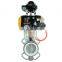 DKV PTFE seals Wafer Type Butterfly Valve double acting ss304 solenoid FRL positioner Pneumatic Butterfly Valve
