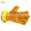 Industrial Work Gloves, made of chrome Cow Split Leather Back Cotton Rubberized Cuff New Arrival 2021