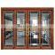 Wood color aluminium sliding door AS2047 Australian standard double glass aluminium frame sliding door