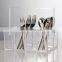 Kitchen Countertop Table Ware Organizer Clear Acrylic Cutlery Holder With Handle