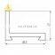 Customized Size From Zhonglian 6063 Photo Frame Aluminum Profile