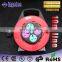 10M wire auto roll-up power cord Industrial UK plug extension cable reel with multifunction socket 4 outlet