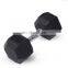 Custom Gym Mancuernas kurzhantel equipment weight lifting dumbbell set man Fitness black rubber hex Dumbbell Sets