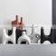 arch geometric art ceramic modern white nordic vase for home decoration