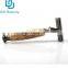 High Quality Men Shaver Matte Black Bamboo Handle Double Edge Blades Shaving Safety Razor