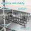 4 in 1 Sponge Holder Sink Caddy No Drilling SUS304 Stainless Steel Brush Holder & Dish Cloth Hanger