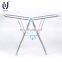Inside clothes drying garment display rack