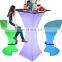 Wireless Battery Rechargeable Furniture/high Quality Furniture Set New Design PopRohsar Furniture Glowing Cocktail Table