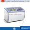 xs-360yx curved glass door chest freezer, ice cream chest freezer