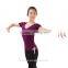 Comfortable Short Sleeve Fabric Yoga Wear (9410)