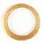 Amazon Sale Gold Silver Rimmed Glass Charger Decorative Dinner Plate For Wedding Party Restaurant