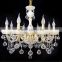 luxury heads pendant light/luxury chandelier for wedding Elegant Crystal Chandelier with 8 Lights for hotel lobby/villa/hall