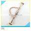 Diamant Zinc Alloy Chain Gold Plated Metal Shoes Decoration Chian 1x7.5cm