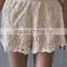 summer ladies hot /embroidery water soluble lace cotton lace short