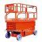 electric battery powered self-propelled hydraulic mobile scissor lift elevating aerial work platform