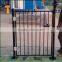 Black powder coated security fence / metal garden fencing