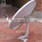 75cm Parabolic Solid Satellite Dish Antenna With Supports