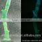 New arrival glow in the dark silicone glass water pipe glass pipes smoking bubbler pipe with slides and bowl