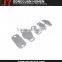 Jinyu high quality rectangle shoelace charm/metal charms