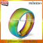 Classic Men Women Rainbow Colorful Ring Titanium Steel Wedding Band Ring Width 8mm Size 7-11