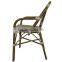 bamboo look french rattan bistro chair