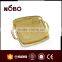 S/S 410 gold color plate with double handle