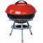Outdoor camping apple shaped portable charcoal rotary bbq grill