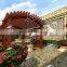 Gardern furniture pergolas outdoor wood wpc pergola/Aluminum alloy material