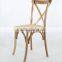 Popular modern stackable wooden cross back chair